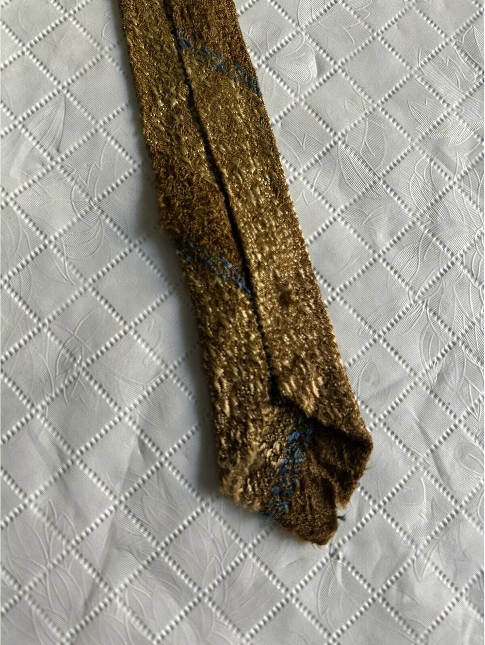 Set Of 2 Vintage Wembly Ties Black And Gold For Black, Brown, Olive Suits